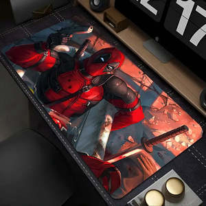XXL Marvel for Deadpool Heated Printed Wireless Charging Mouse <b>Pad</b> Waterproof Square Tapis De Souris - Product Image 4