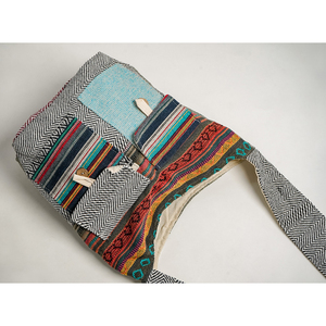 Sac fourre-tout en coton fait à la main pour femmes, nouveau style, sac à main à fermeture ouverte pour shopping, cosmétiques et ordinateur portable, cadeau à prix compétitif - Product Image 5