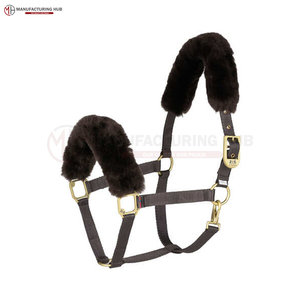 Vente en gros, licous personnalisés pour chevaux, tête de nez rembourrée, licous rembourrés confortables, réglables - Product Image 5