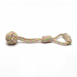 Jouet classique en chanvre arc-en-ciel pour chiens, style poing de singe - Product Image 4
