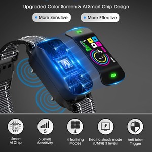 New AI <strong>Anti</strong> <strong>Barking</strong> Dog <strong>Collar</strong> with 4 Training Modes Silicone USB Magnetic Charging-20+ Hours Battery Life No False Triggers - Product Image 2
