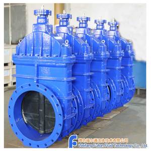 Задвижка сильфонная с фланцем ISO, готовая к установке электропривода, DN600 PN10, сертифицирована F4 GSK - Product Image 1