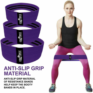 Banda de entrenamiento de resistencia en cuclillas con guía de entrenamiento de fitness resistente para hacer ejercicio en casa o en el gimnasio - Product Image 6