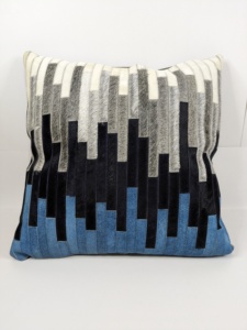 Arrivée De Luxe Cheveux Sur Patch Coussin Couvre Hôtel Chambre Décor Bande Solide Taie D'oreiller Super Doux Rectangulaire Nouveau À La Main Casual - Product Image 2