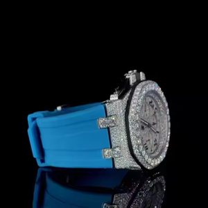 นาฬิกาสแตนเลสผู้ชายทำด้วยมือสุดหรู VVS Moissanite เพชรน้ำแข็งที่มีคุณภาพสูงธุรกิจแฟชั่นระบบอัตโนมัติควอตซ์ - Product Image 2