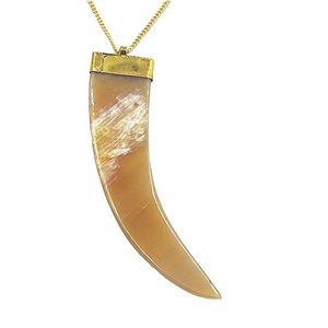 Collar de cuerno de búfalo hecho a mano para mujer, joyería de cadena larga a la moda para aspecto elegante y bohemio, alta calidad por glowin fashion - Product Image 5