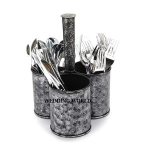 Porte-ustensiles en métal fini personnalisé Couverts faits à la main de qualité supérieure Porte-ustensiles de luxe de dernière collection - Product Image 5