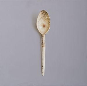 Cuchara de hueso de búfalo natural hecha a mano, cubertería no tóxica duradera ecológica para comedor y Decoración de cocina pulida - Product Image 1