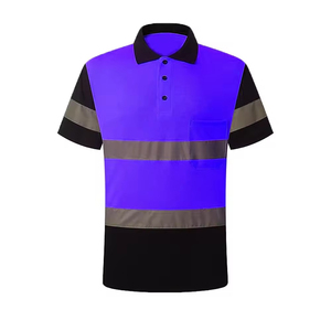 เสื้อโปโลระบายอากาศน้ำหนักเบาเสื้อสะท้อนแสงสำหรับสร้างความปลอดภัย - Product Image 6