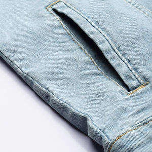 แจ็กเก็ตยีนส์ไซส์ใหญ่สำหรับผู้ชายเสื้อผ้าฤดูหนาวแฟชั่นใหม่ - Product Image 6