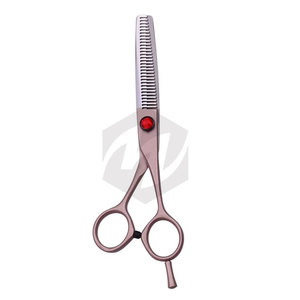 Tijeras de Entresacar para Cortar Cabello de Alta Calidad con Mango de Color Rosa, Tijeras Profesionales de Peluquería para Peluquería y Uso en Salón - Product Image 5