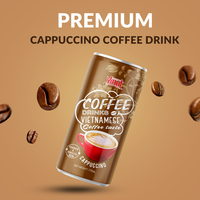 Cappuccino vietnamien Arabica glacé prêt à boire / Échantillon gratuit en bouteille de 170 ml VINUT OEM ODM Marque privée