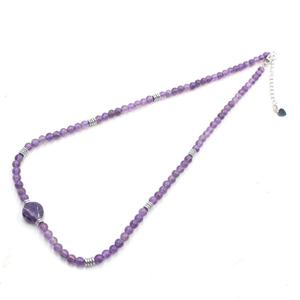 Wholesale fashionable and simple crystal stone round <b>Beaded</b> <b>Necklaces</b> - Product Image 1