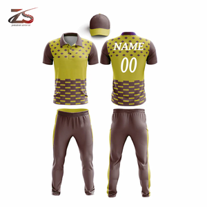 <b>Cricket</b> Uniform Breathable Short Sleeve 100% Polyester High-quality Sublimation Printed Customizable OEM Made in Pakistan - Product Image 4