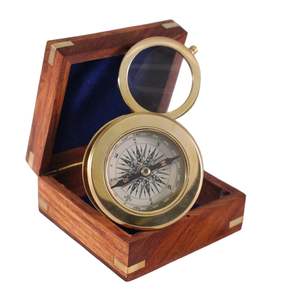 Elegante Brújula Náutica de Latón para Decoración Costera, Entusiastas de la Navegación, Accesorios de Escritorio, Hogar - Product Image 6