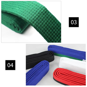 Cinturones de Karate de Alta Calidad, Tacto Suave, 100% Algodón para Adultos, Múltiples Tallas y Colores, Equipo de Karate - Product Image 1