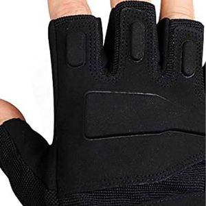Top vente personnalisé complet noir demi-doigt gants de gymnastique confortable respirant Fitness entraînement musculation sport haltérophilie - Product Image 5