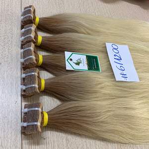 Tape in Hair Extensions Natural Raw Virgin Super Drawn Long Straight European 100% Remy Human Hair - Product Image 5