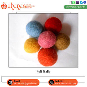 Premium Quality Large Handmade Wool Felt Ball Modern Home Art Decorative Home Decor Direct Factory Best Color Shades - Product Image 4