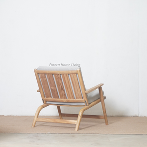 Modern Weather-Resistant Teak Wood Outdoor Lounge Chair for Patio <b>Beach</b> Hotels Garden Living Room & Courtyard Furniture - Product Image 5