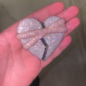 Colgantes de moissanita de Plata de Ley 925 personalizados, colgantes de diamantes de hip hop helado, nueva colección de joyería fina, colgantes bonitos de oro - Product Image 4