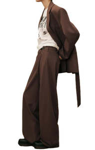 Pantalones Marrones de Calidad de Exportación para Mujer, para Oficina y Fiestas, Disponibles a Precio de Mayoreo, Pantalones Marrones de Proveedor Indio - Product Image 2