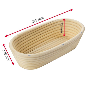 Fabricant de paniers d'épreuvage de levain en rotin naturel léger Bol de fermentation de pain fait main du Vietnam - Product Image 3