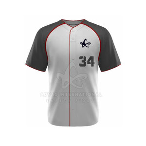 Uniforme de baseball de haute qualité 100% Polyester matériau Durable respirant séchage rapide personnalisable couleur Logo extérieur - Product Image 2