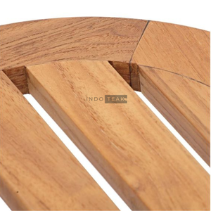 Mesas Redondas para Exteriores Hechas de Madera de Teca, Acabado Liso y Elegante, Productos de Calidad - Product Image 4
