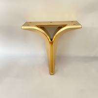 Pieds de meubles en acier inoxydable de style moderne du milieu du siècle, pieds de canapé et de meuble en métal rose doré pour la chambre à coucher, la salle à manger, l'hôtel, la décoration de la maison
