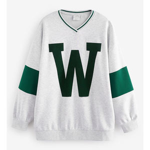 เสื้อสเวตเตอร์ขนแกะเนื้อนุ่มสำหรับผู้หญิงเสื้อสเวตเชิ้ตสไตล์สตรีทไซส์ใหญ่เปิดไหล่ตกผลิตจาก2025 - Product Image 3