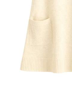 Women Sleeveless Knit Sweater Vest Light <b>Beige</b> V Neck Pocket Design Winter Wear Custom Manufacturer Wholesale OEM Supplier Trade - Product Image 6