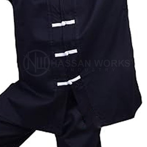 Conjuntos de Uniformes Profesionales de Kung Fu 100% Algodón Transpirable de Secado Rápido Ropa de Artes Marciales de Alta Calidad con Logotipo Frontal - Product Image 4