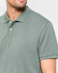 Jersey de hombre de alta calidad para polos, tejido de Jersey de secado rápido, bordado de algodón de primera calidad, patrón sólido, venta al por mayor, precio bajo - Product Image 4