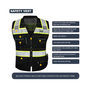 Chaleco de Seguridad Reflectante de Alta Visibilidad Personalizable, Ropa de Trabajo de Invierno de Poliéster de Alta Calidad, Certificado CE - Product Image 4