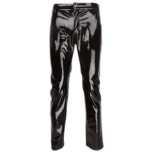Pantalon à la mode en cuir véritable de haute qualité pour hommes, pantalon en peau de mouton de couleur verte, nouveau style 2023 - Product Image 4