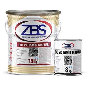 ZBS ECO 2K อีพ็อกซี่ วัสดุซ่อมพื้นสองส่วนประกอบ ชนิดแข็ง 19 กก. (16+3) สีครีม  น้ำยาเคลือบผิวแบบประหยัด - Product Image 1
