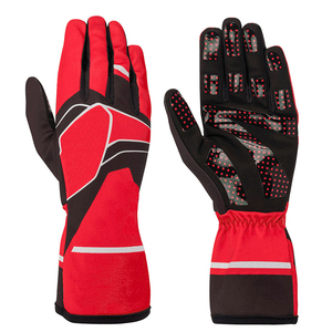 Gants de karting respirants à basse quantité minimale de commande Gants de course de sport de couleur unie de meilleure qualité confortables - Product Image 1