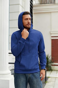 Sudadera con capucha térmica con aislamiento de algodón 100% para hombre, máxima calidez y moda para la temporada de primavera - Product Image 3
