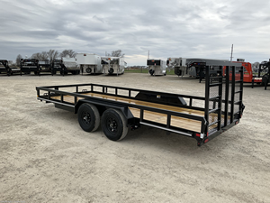 14FT 16FT 20FT 24FT 82x18 Heavy Duty Utility <b>Trailer</b> Tandem Axle Landscape <b>Trailer</b> with Square Tube Side Rails for Sale - Product Image 4