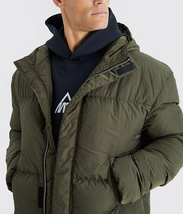 Chaqueta de Plumón de Invierno para Hombre con Logotipo Personalizado, Chaquetas para Hombres, Cuello Casual, Abrigos de Invierno, Chaqueta Acolchada para Hombre, Elegante - Product Image 2