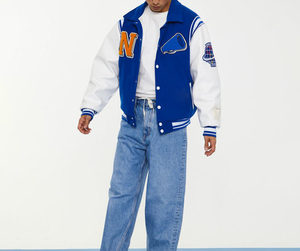 Chaqueta Universitaria de Lana 100% para Hombre, Personalizada con Impresión, Manga Larga, Parches de Chenilla, Diseño de Logotipo Personalizado - Product Image 5