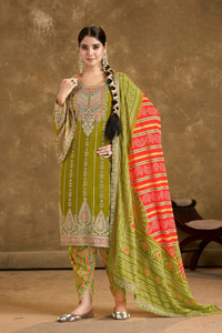 Salwar Kameez Nakshatra Bandhini para Bodas y Fiestas Formales - Product Image 3