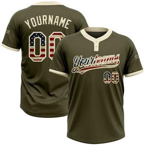 Vente en gros d'usine Uniforme jeune de baseball pour hommes Impression personnalisée Maillot de baseball personnalisé à manches courtes pour hommes - Product Image 4