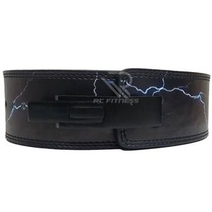 Cinturón de Levantamiento de Pesas de Cuero de Diseño Innovador con Hebilla de Cierre, Correa de Seguridad Antideslizante Ecológica para Entrenamiento en el Gimnasio - Product Image 1