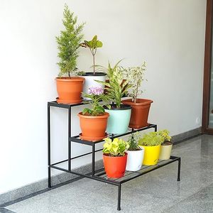 High Quality Metal 3-Tier Plant <b>Stand</b> Indoor Outdoor Plant Holder for Flower <b>Pot</b> Display Garden Flower Step shelf - Product Image 2