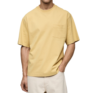 T-shirt oversize pour homme, classique, en coton, pour tous les jours, T-shirt oversize pour homme, décontracté, coupe ample, en coton - Product Image 1