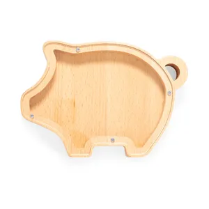 Tirelire en bois personnalisée Jasara, boîtes à monnaie personnalisées, gadgets - Product Image 6