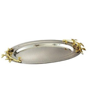 Bandeja de Servicio Moderna y Lujosa a Precio de Mayoreo, Ecológica, Fácil de Limpiar, para Servir Aperitivos y Postres, Bandeja de Metal - Product Image 5