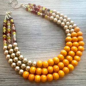 Collier pour femme Collier de perles en résine pour mariage, fiançailles, fêtes de Noël et bureau - Product Image 1